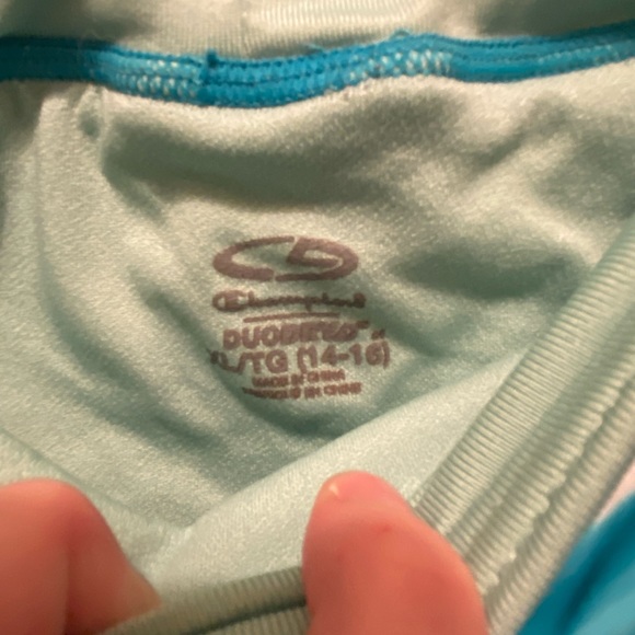 Blue Champion Girl’s Athletic Shorts - Picture 3 of 4